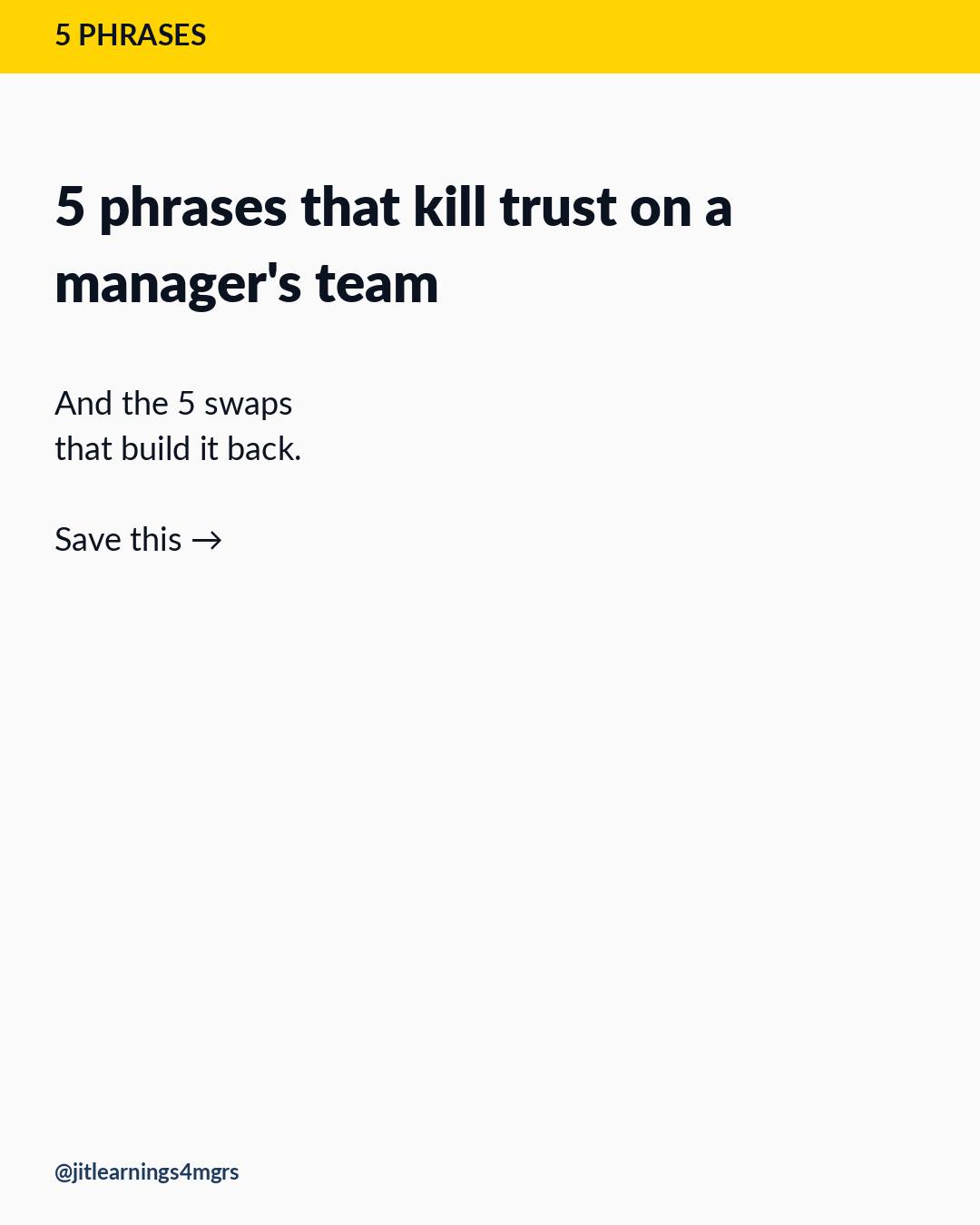 5 swaps that build it back Carousel